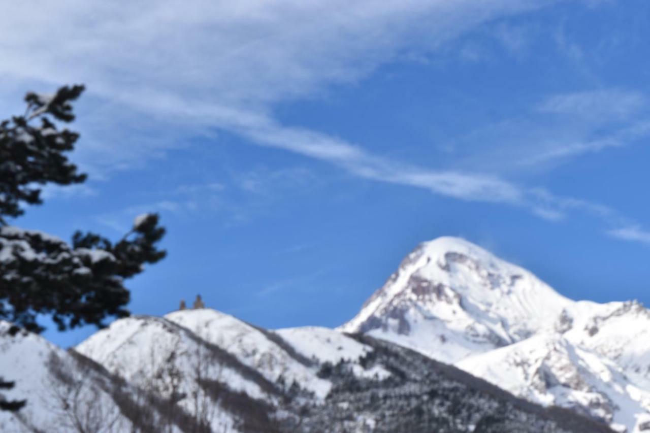 Qusha Guesthouse Meeting In The Mountains And Views Казбеги Екстериор снимка